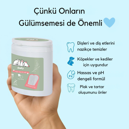 Evcil Hayvan Diş Temizleme Mendilleri